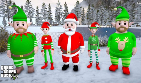 Christmas Ped Mods Pack