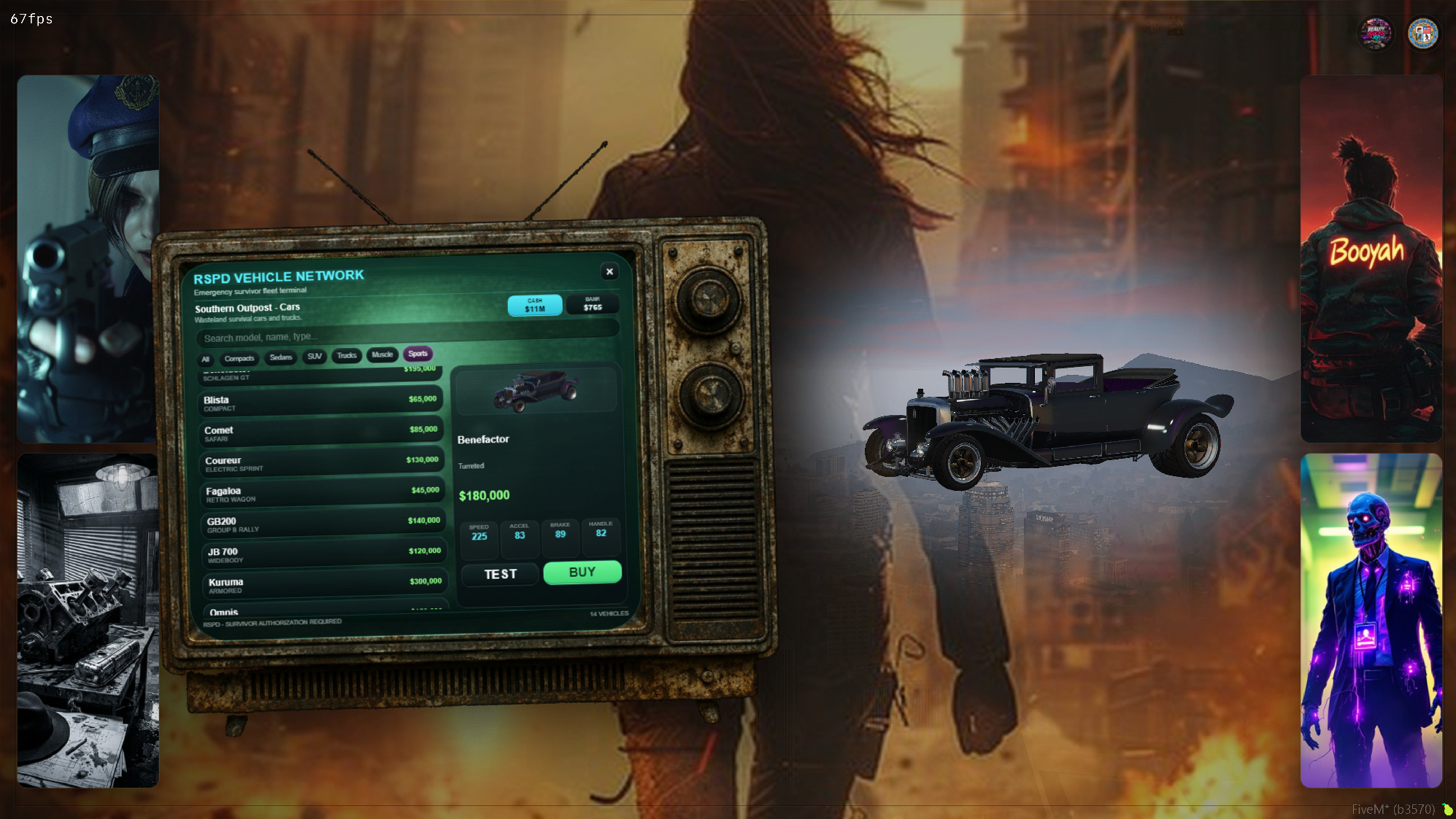CRT Zombie Vehicle Shop for apocalypse servers rare quality