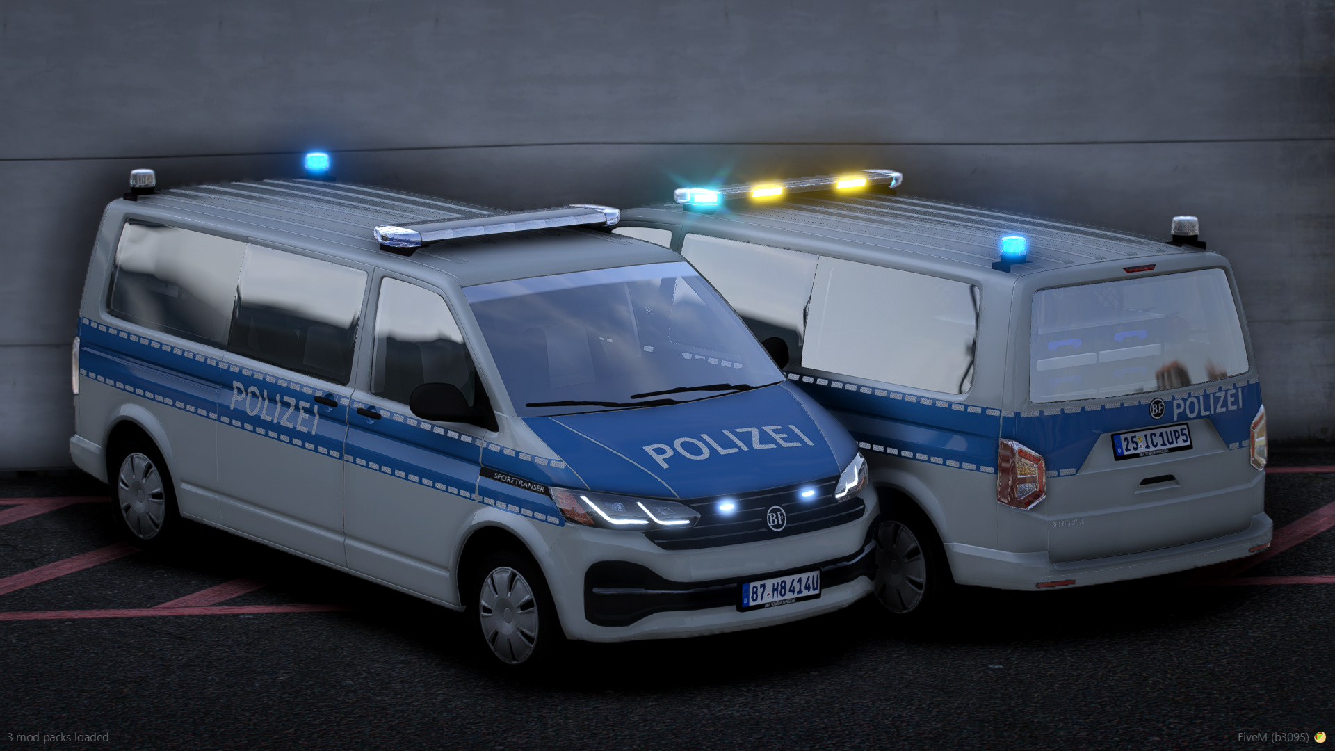 BF Sporetranser Streifenwagen