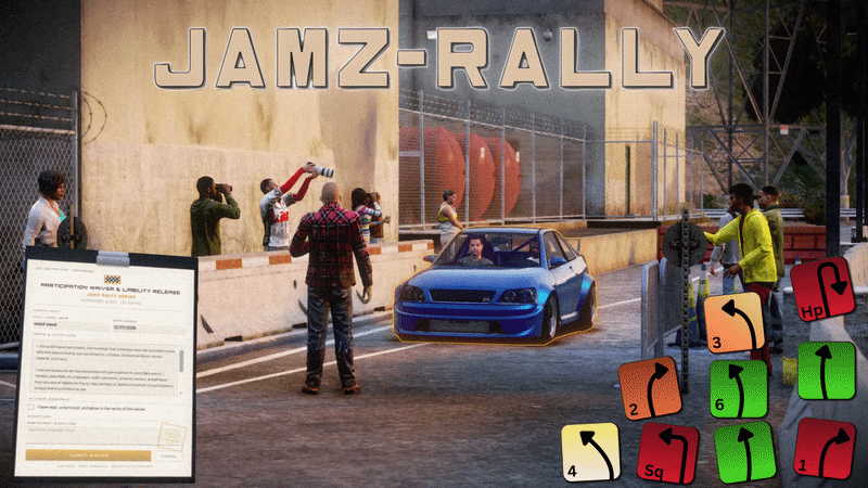 🏁 JamzRally – Immersive Rally Racing System [QBCore | Qbox | ESX | Standalone]