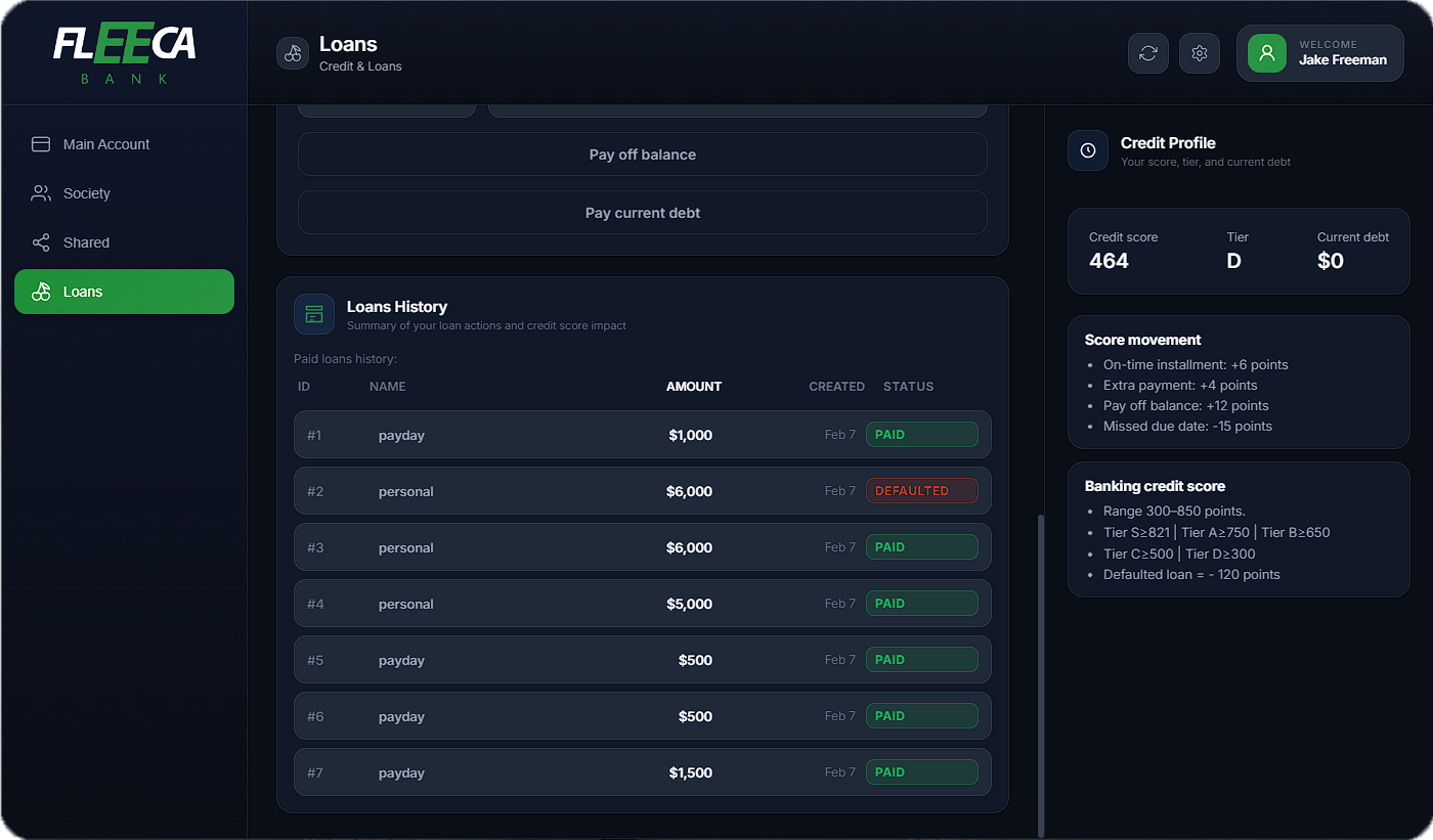 OneClub Banking Script v2