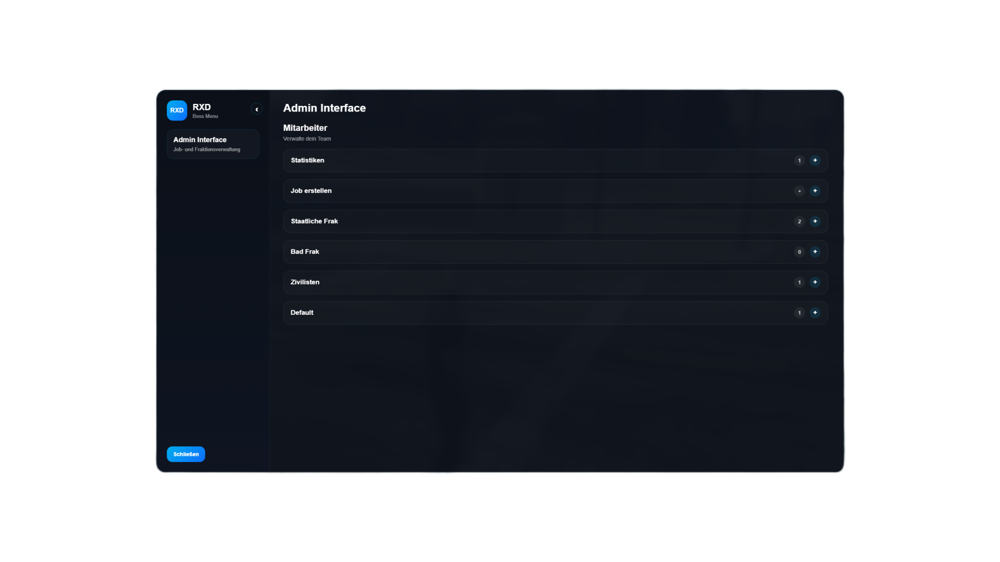 RXD Jobs Creator