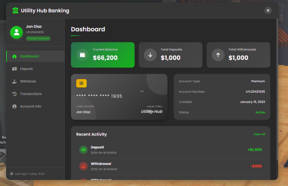 Modern ESX/QBCore Banking