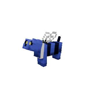 Blue Bee Cat Skin — cosmetic Cat Skins item on the NovaVoid Cat Civilization Minecraft server