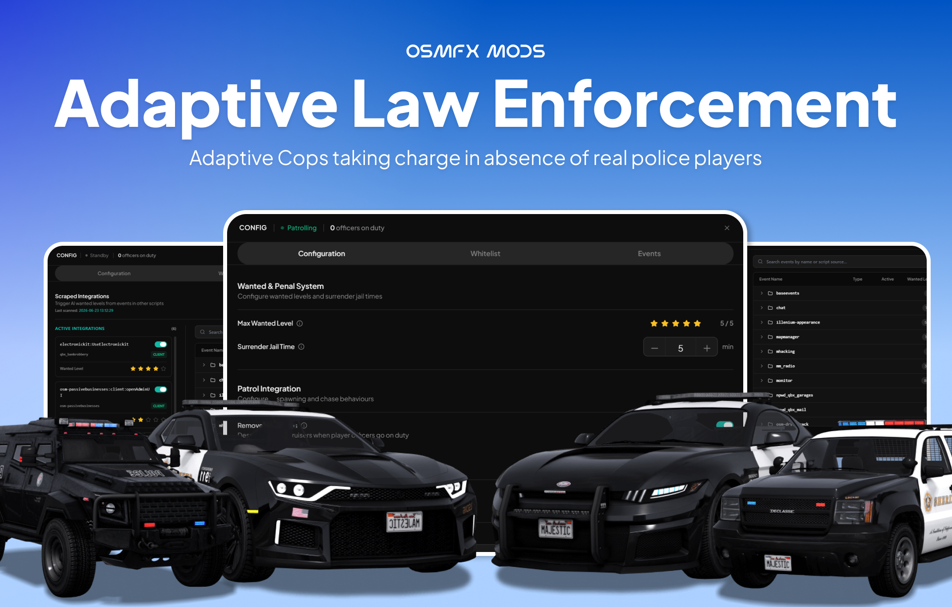 [ESCROW] Adaptive Law Enforcement System | QB/QBOX/ESX
