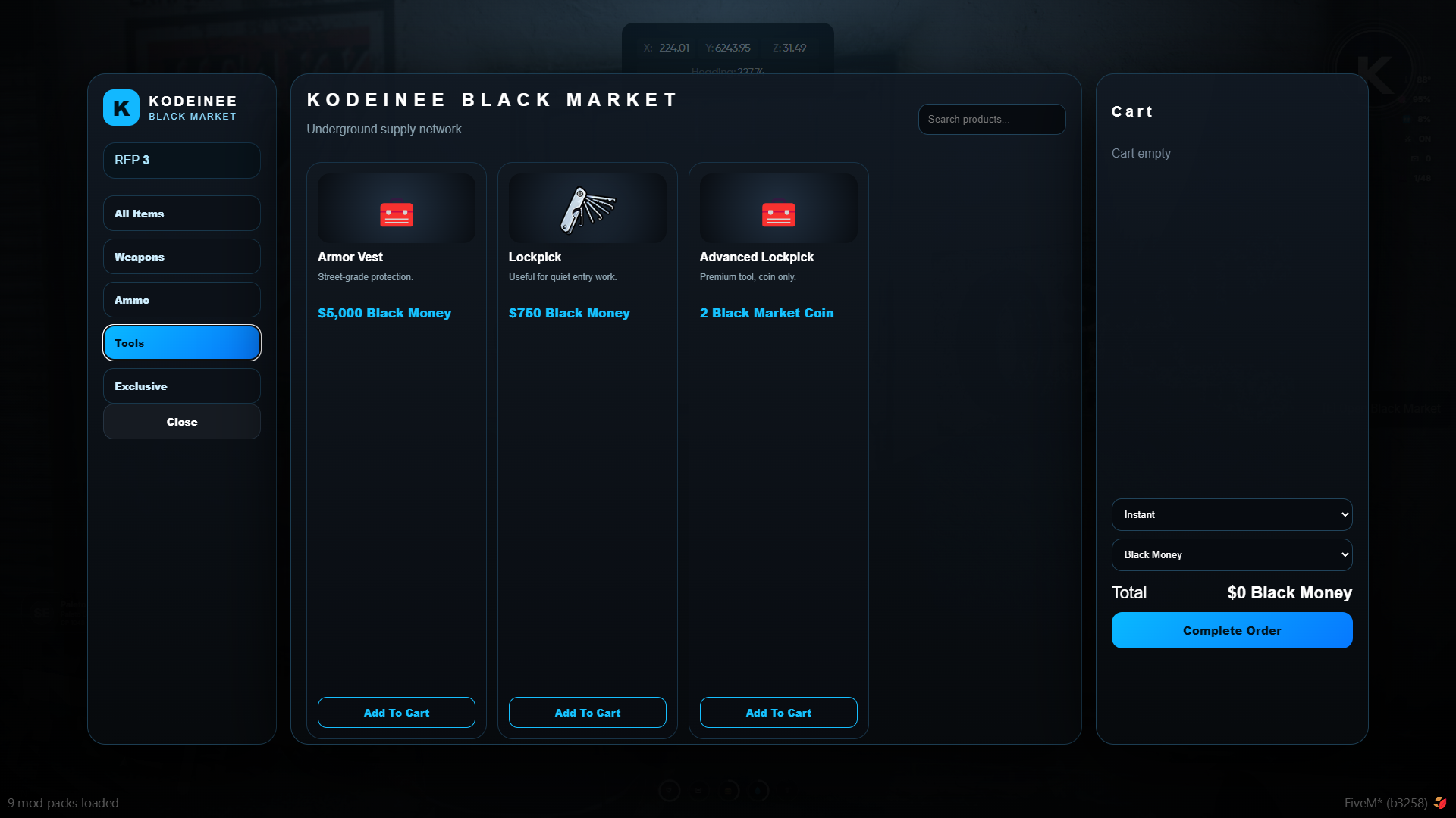 Advanced Black Market [ESX/QB/QBOX]