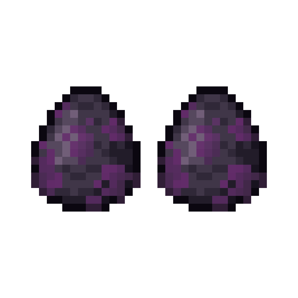 2 Speckled Shadow Eggs