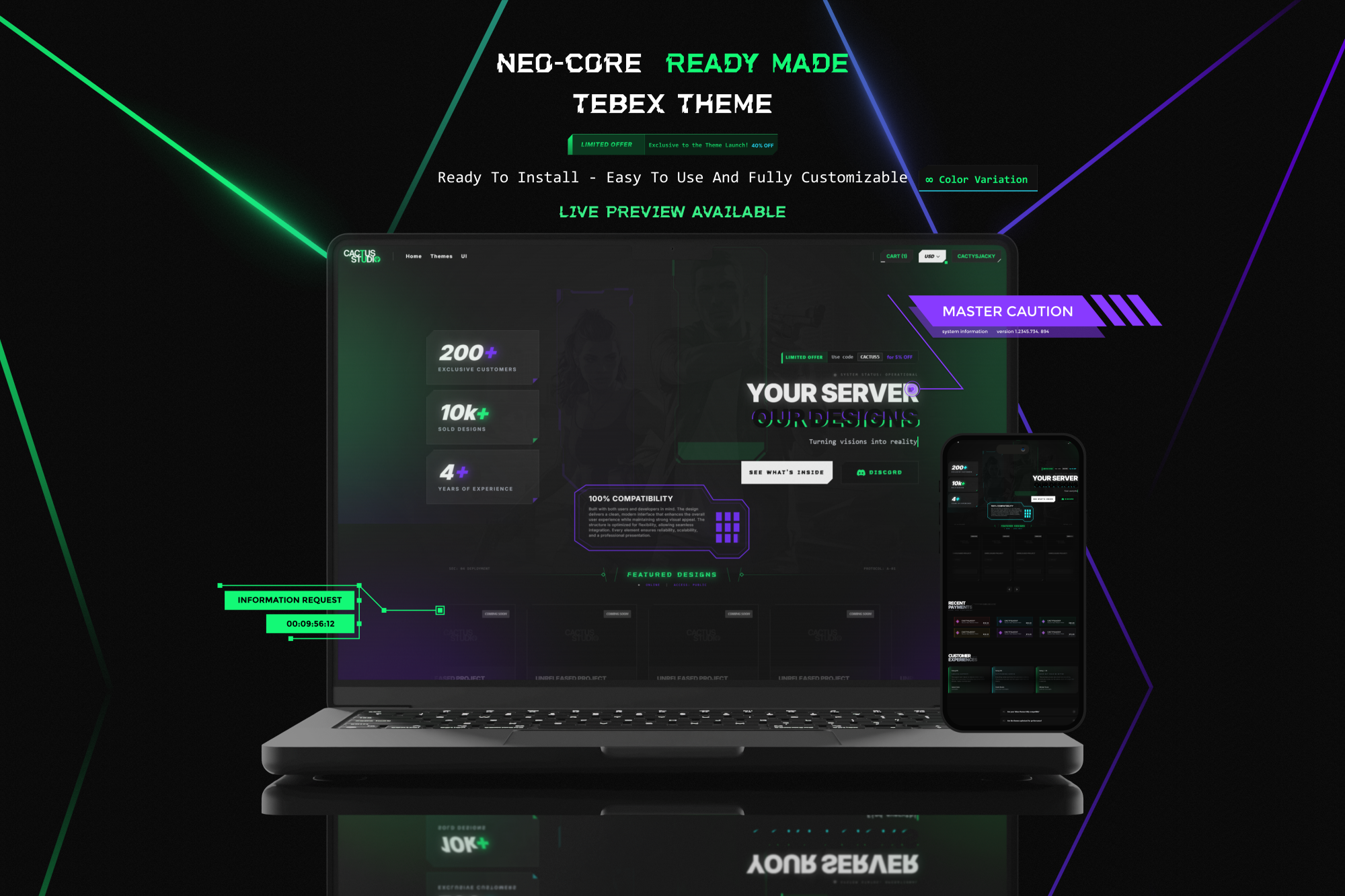 Neo-Core  I Tebex Theme Template
