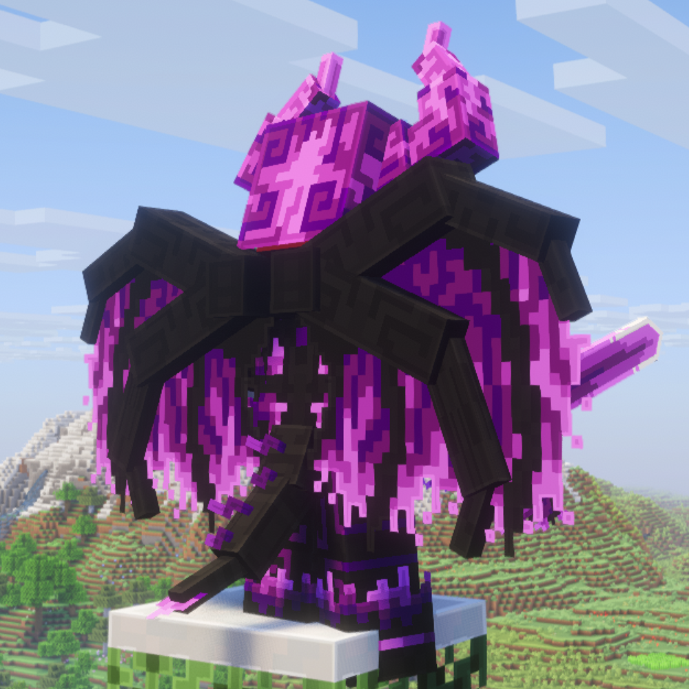 PREVENTA - 🐉 Ender Dragon Sovereign Set  Armadura + Espada + Alas🐉