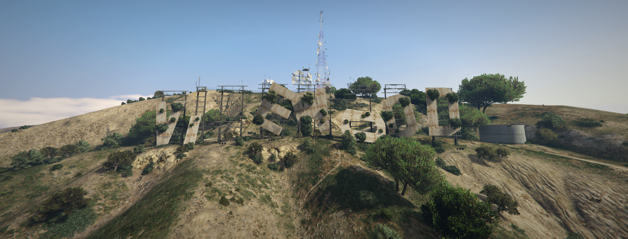 Destroyed Vinewood Sign | Post-Apocalypse Maps