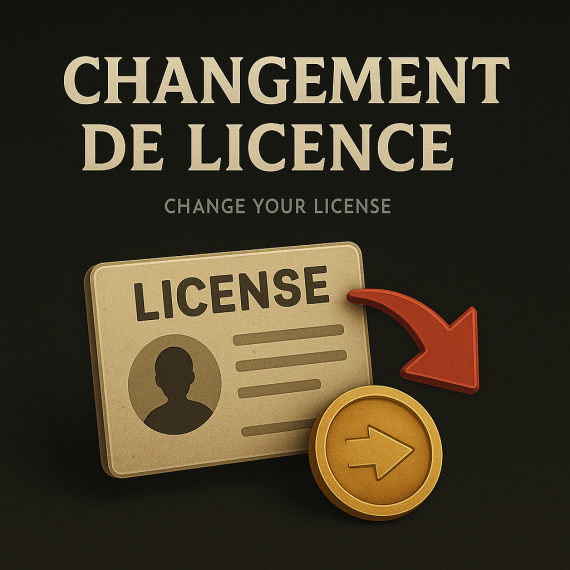 Changement de licence
