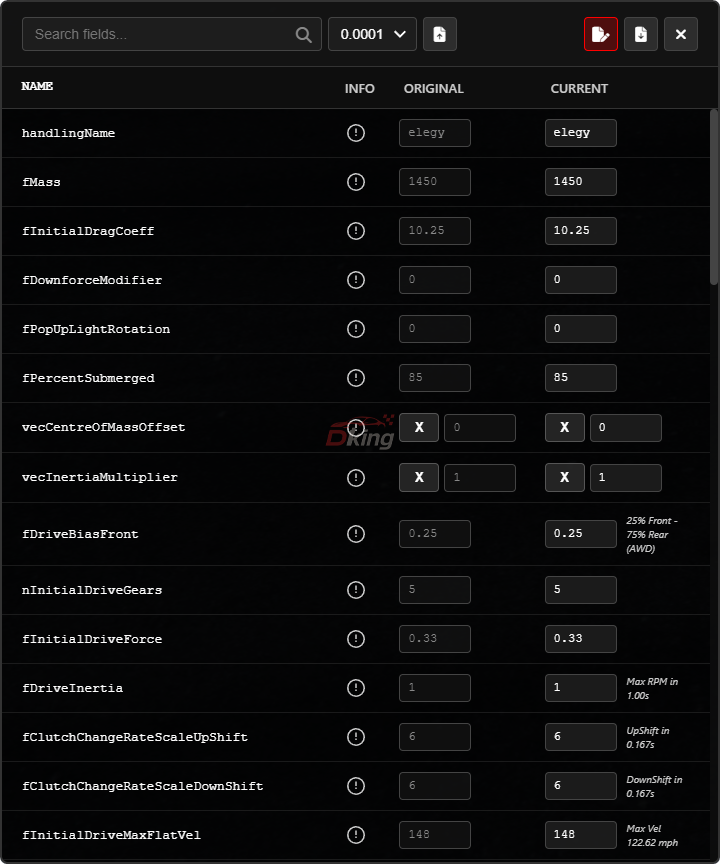 HANDLING EDITOR