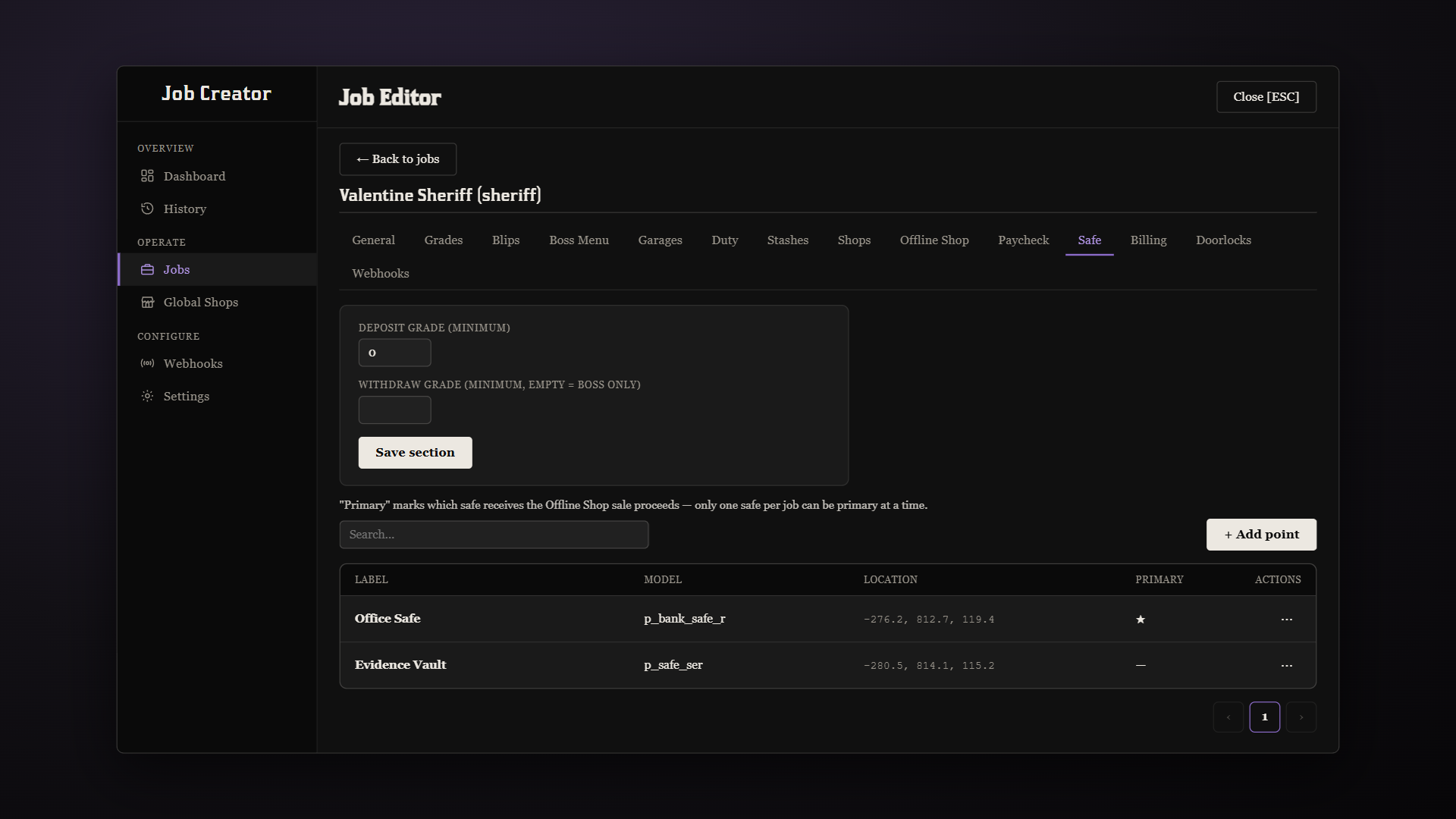 Jobs Creator [VORP]