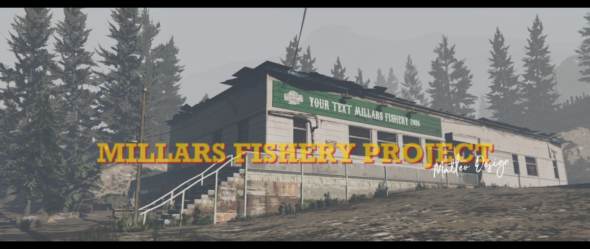 FIVEM | MILLARS FISHERY PROJECT  | CLUBHOUSE | + WAREHOUSE MLO | + UNIQUE VEHICLE | REDNECK | GTA V