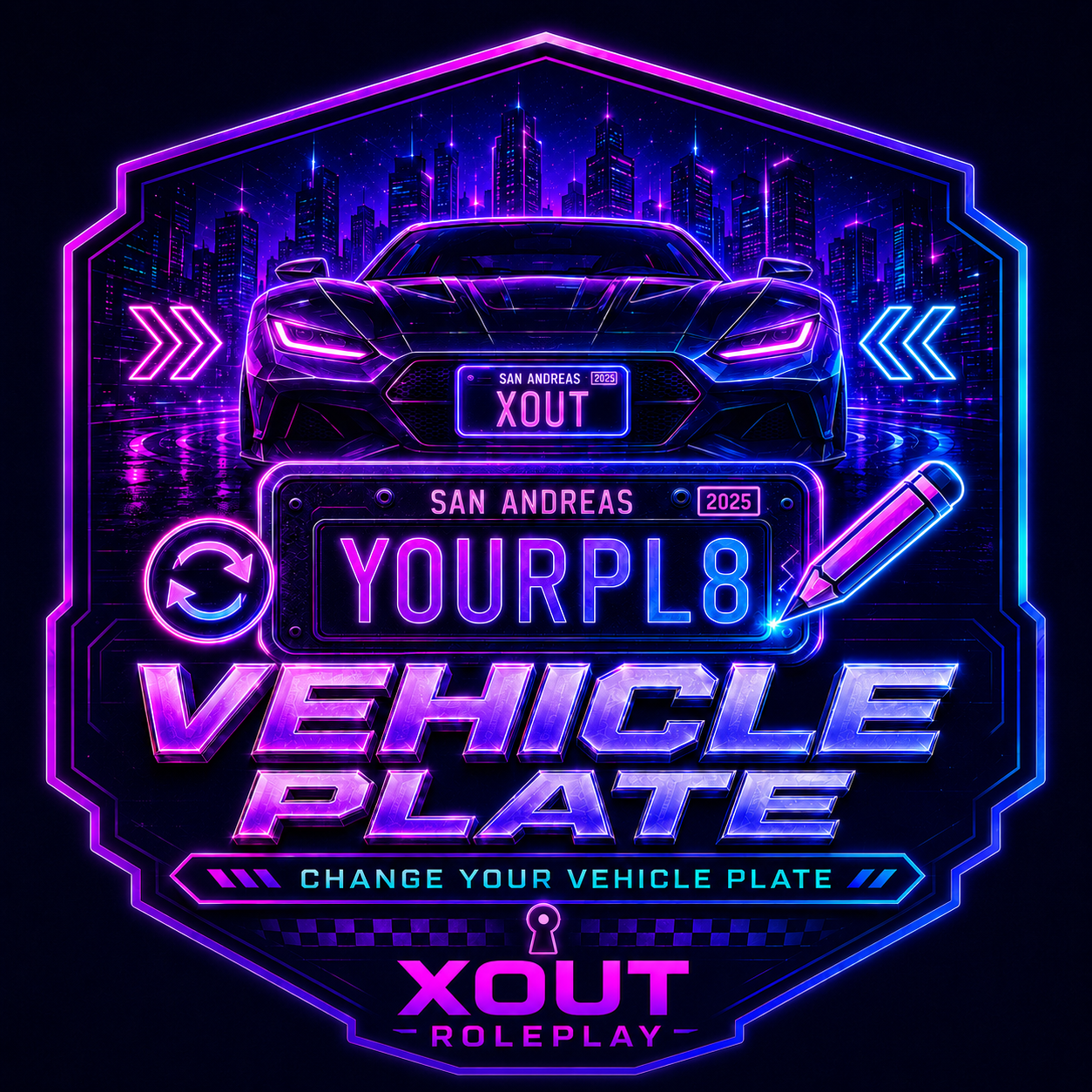 ($10) Vehicle Plate