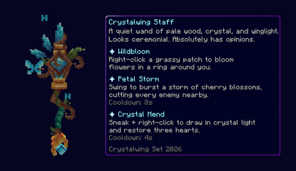 Crystalwing Staff