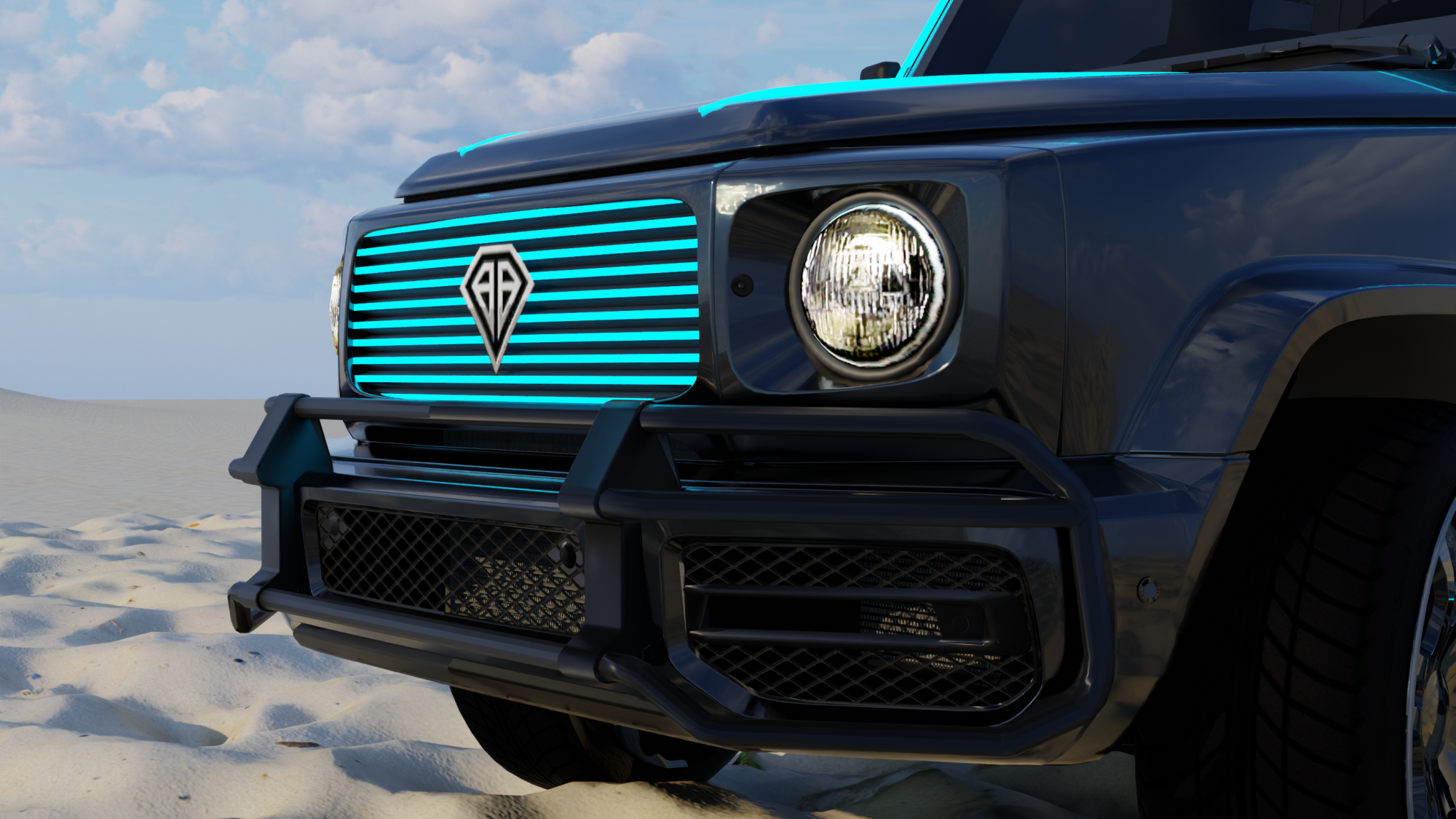 Benefactor Dubsta Luxe Animated Lights view 3