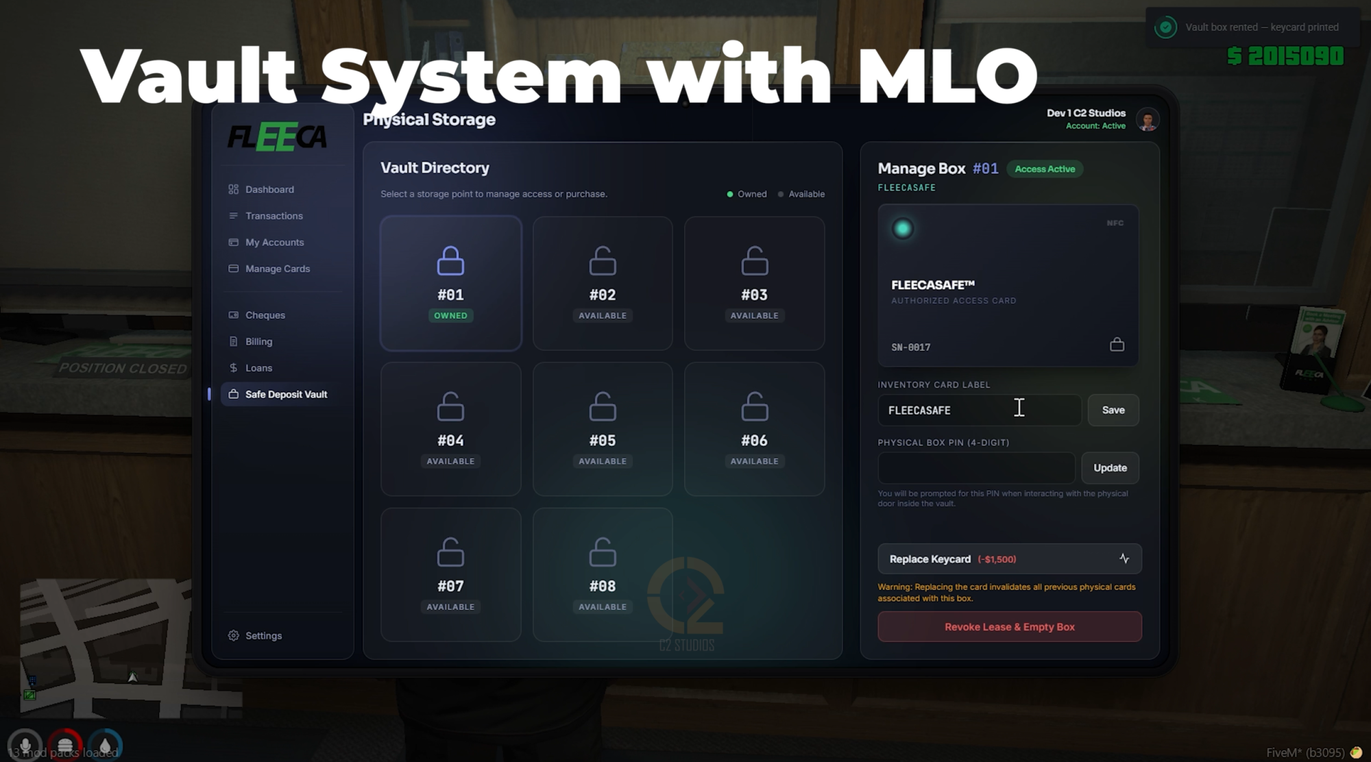 MultiBanking + Billing & Vault MLO