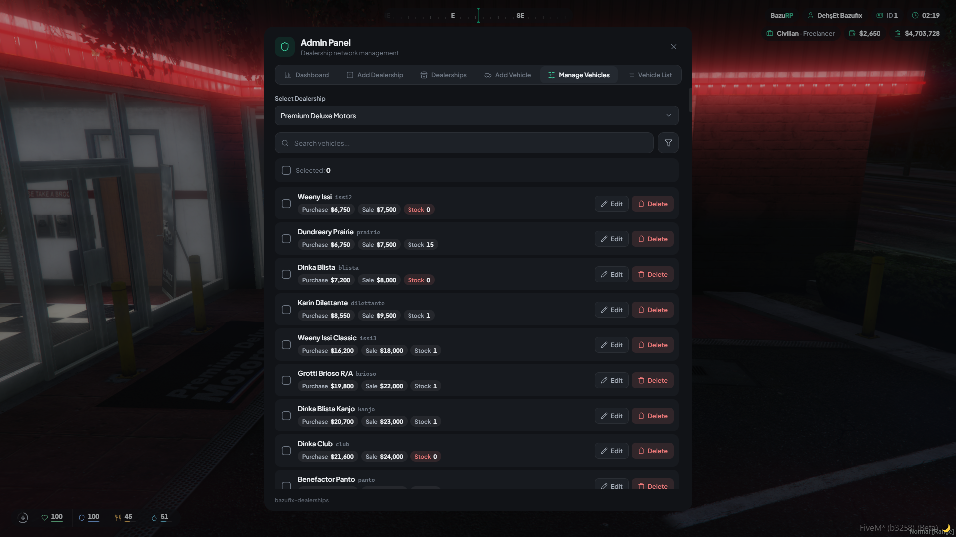 BazuFix Dealerships