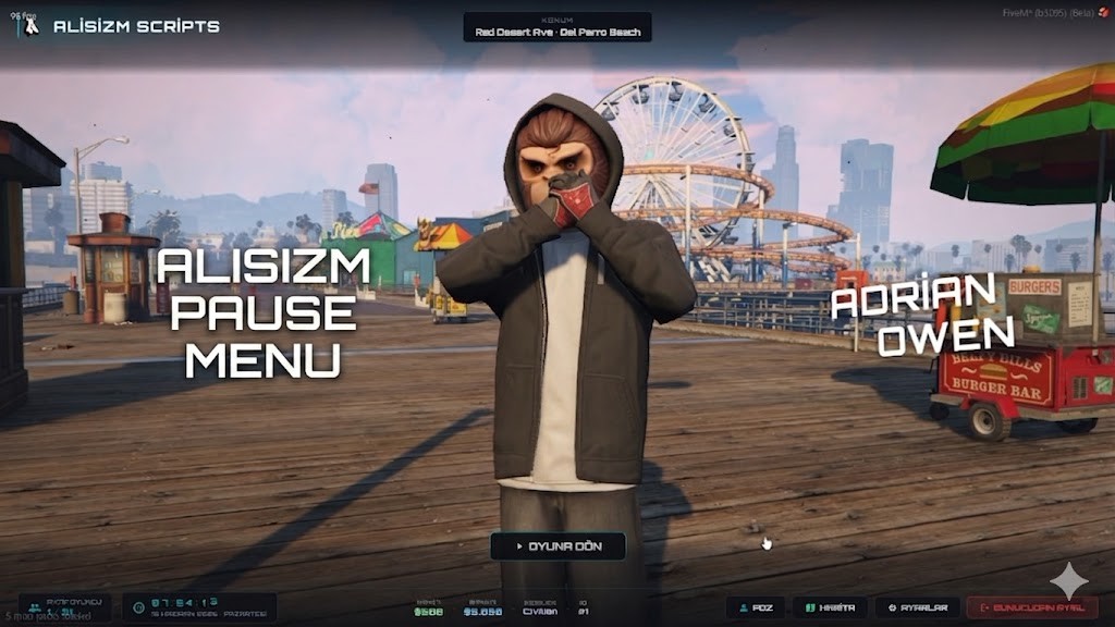 Alisizm Pause Menu