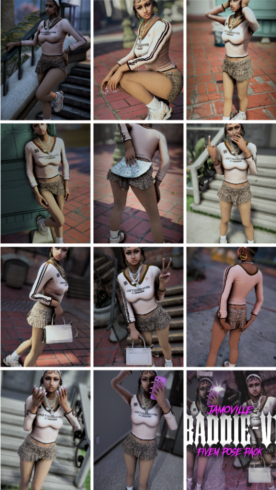 Jamoville Baddie Pose Pack V1