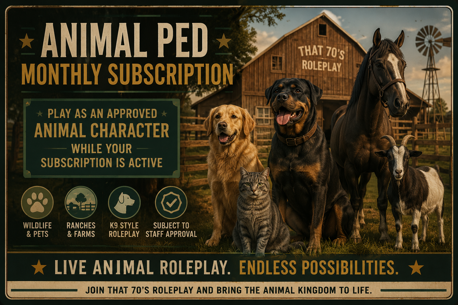 Animal Ped (Monthly Subscription)