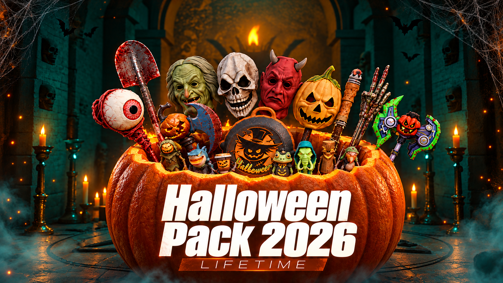 [Halloween Pack 2026] Lifetime Weapons-Melee Clothes Pets