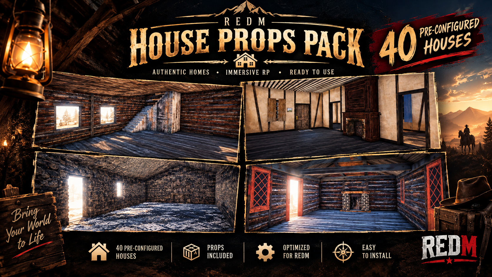 Mega house props redm