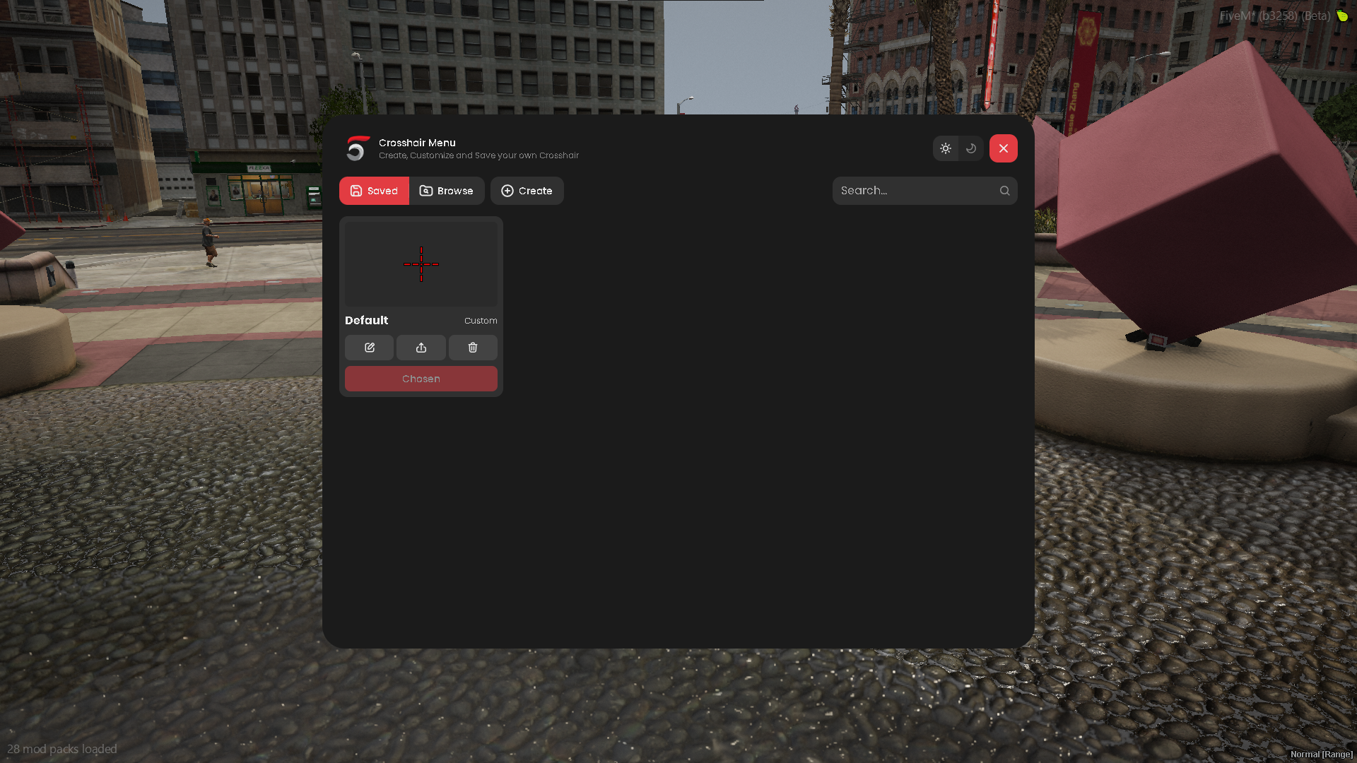 Advanced Crosshair Menu