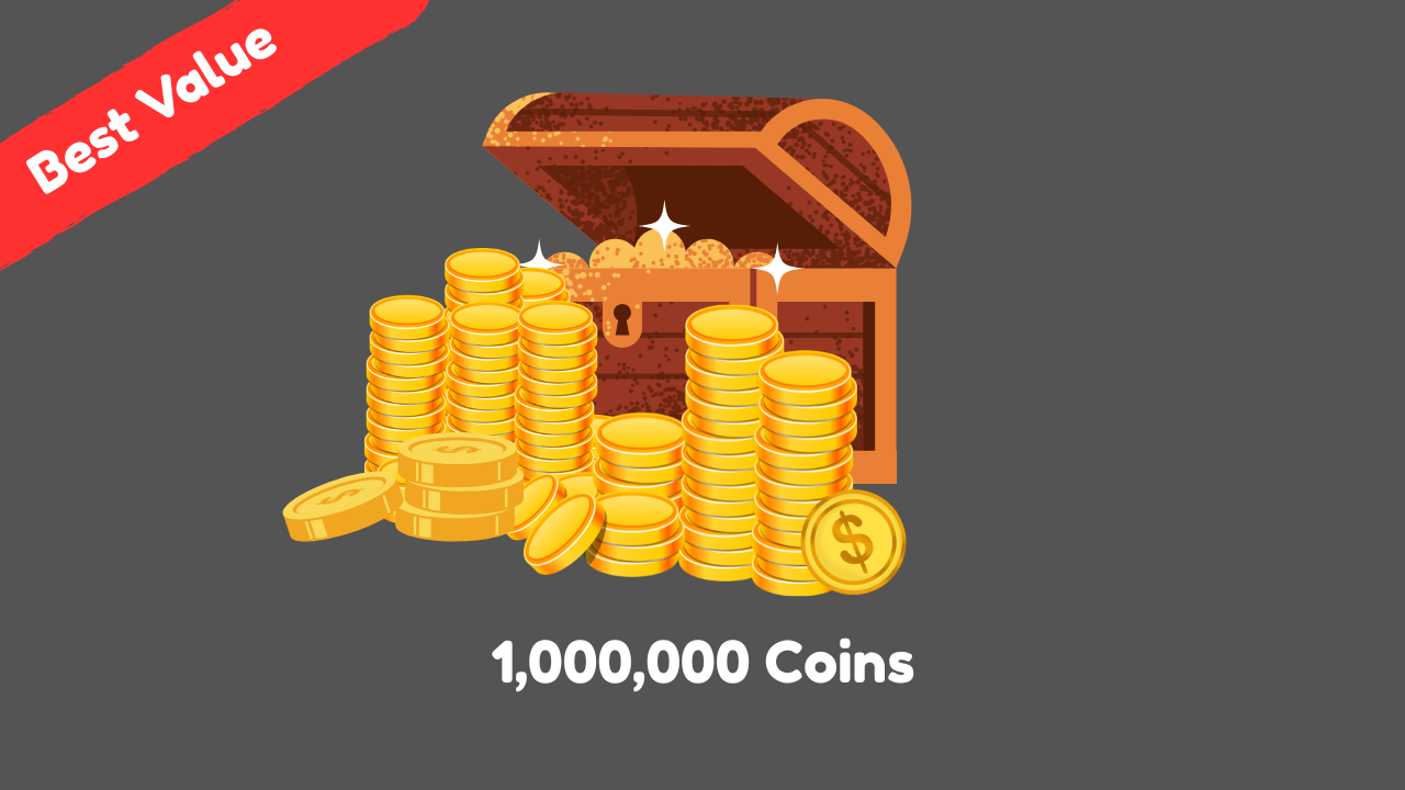1,000,000 Coins (+100k Coins Bonus) (Best Value)