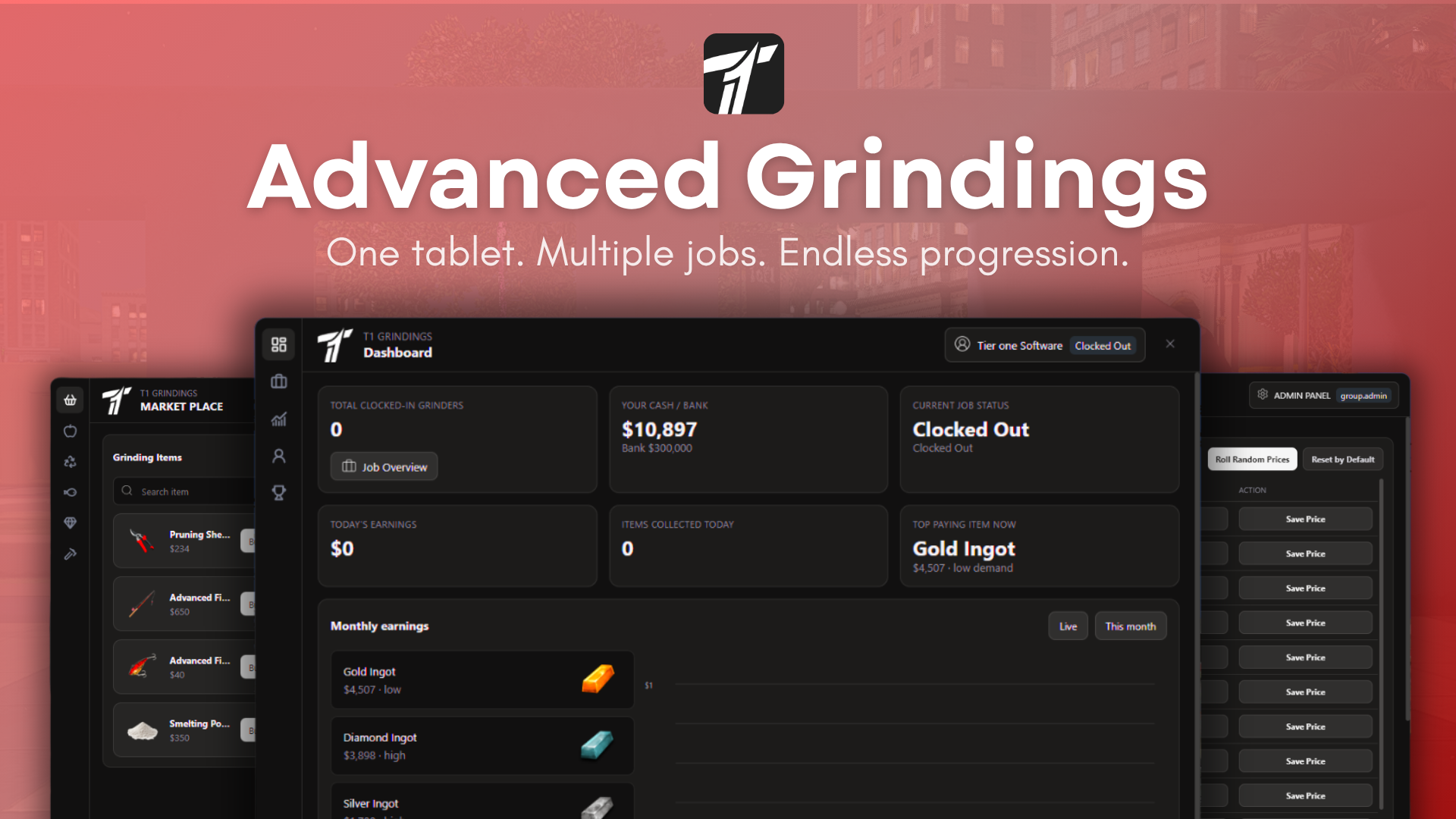 [SALE] T1 Advanced Grindings (QBCORE/ESX)