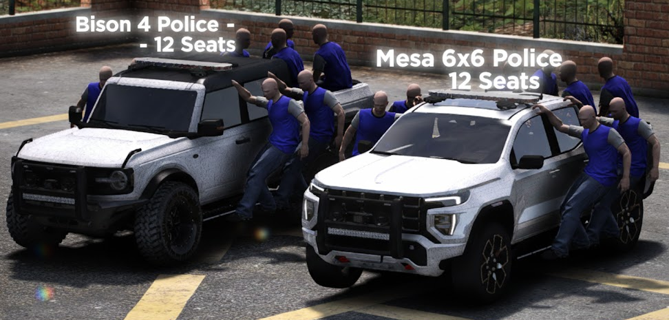 [PACK] Generic Law Enforcement Collection #1 | Optimized | 12-Seats | Debadged