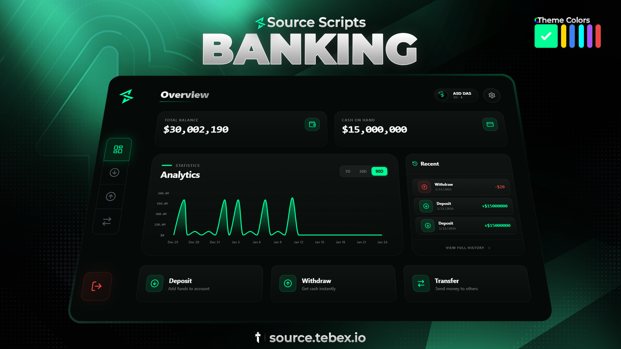 Source Banking - Source Scripts Fivem