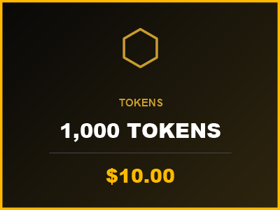 1,000 Tokens