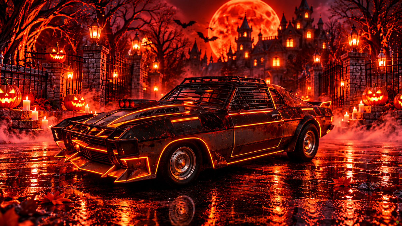 Halloween Impaler Clown Car