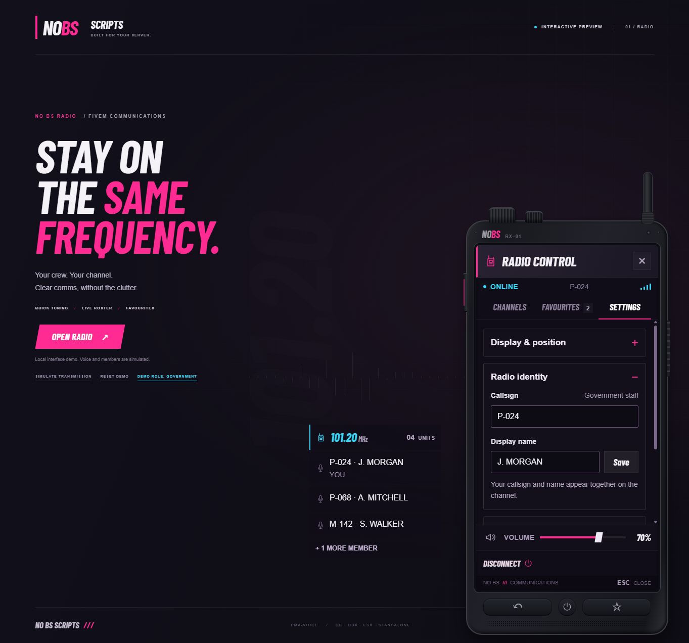 NO-BS Radio | Walkie-Talkie & Emergency Services — image 3