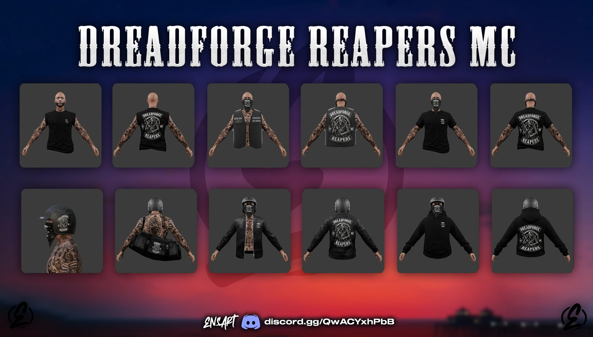 Dreadforge Reapers MC Clothes (Male & Female)
