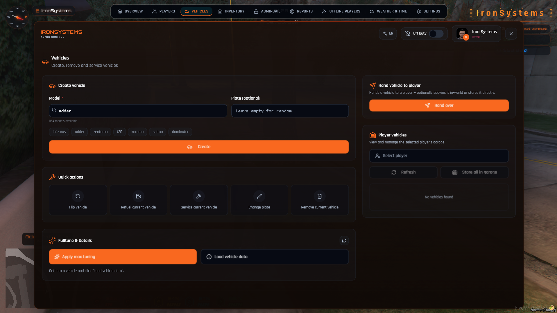 IronSystems Admin