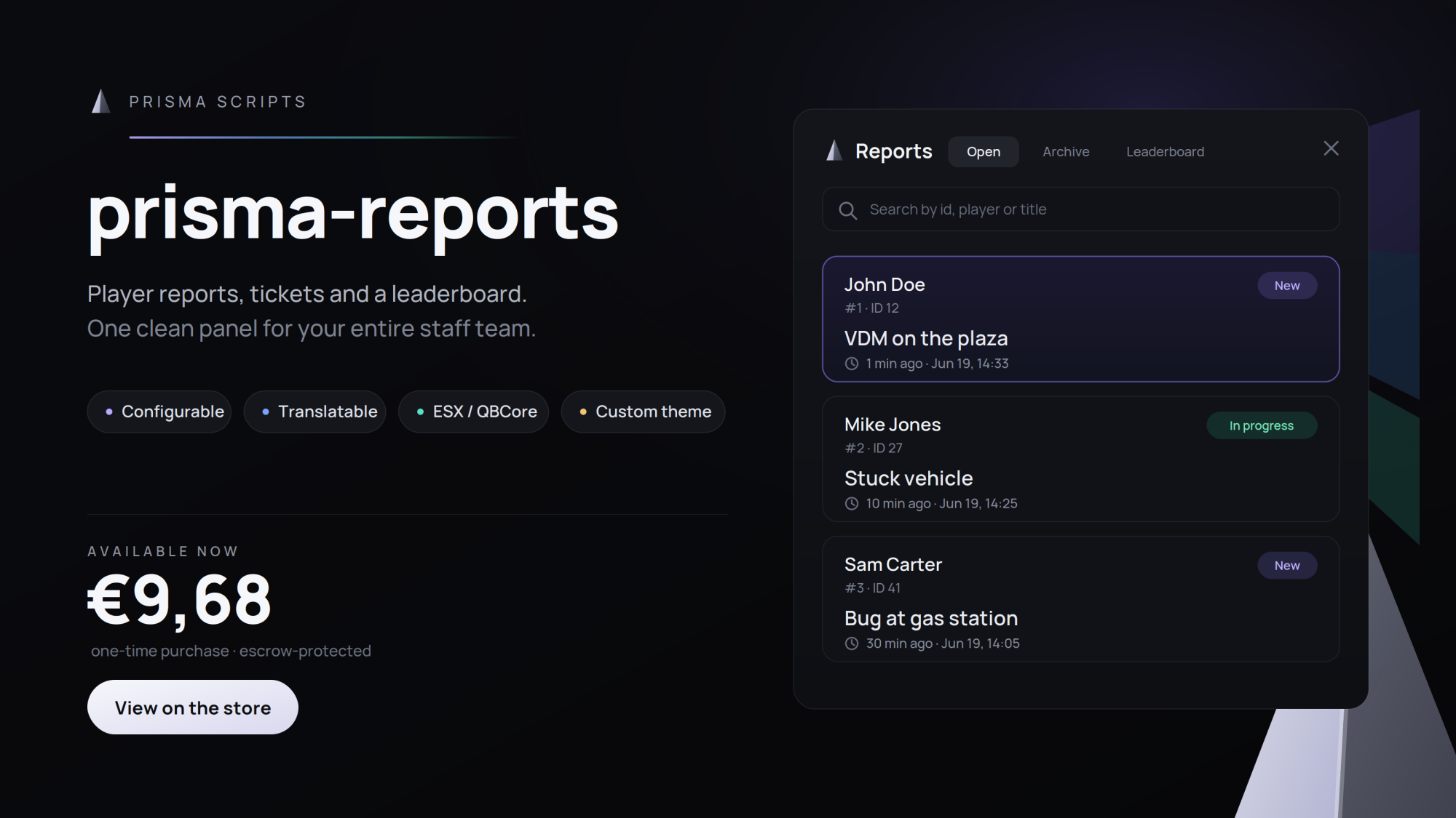Prisma Reports
