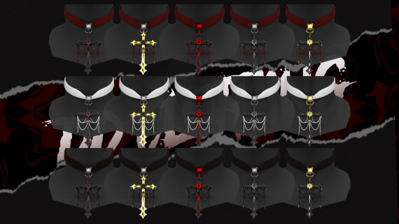 Gothic Cross Choker 