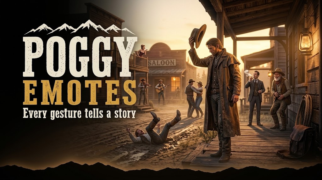 Poggy Emotes key art