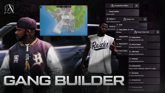 [QBCORE/ESX/STANDALONE] GangBuilder with Territories