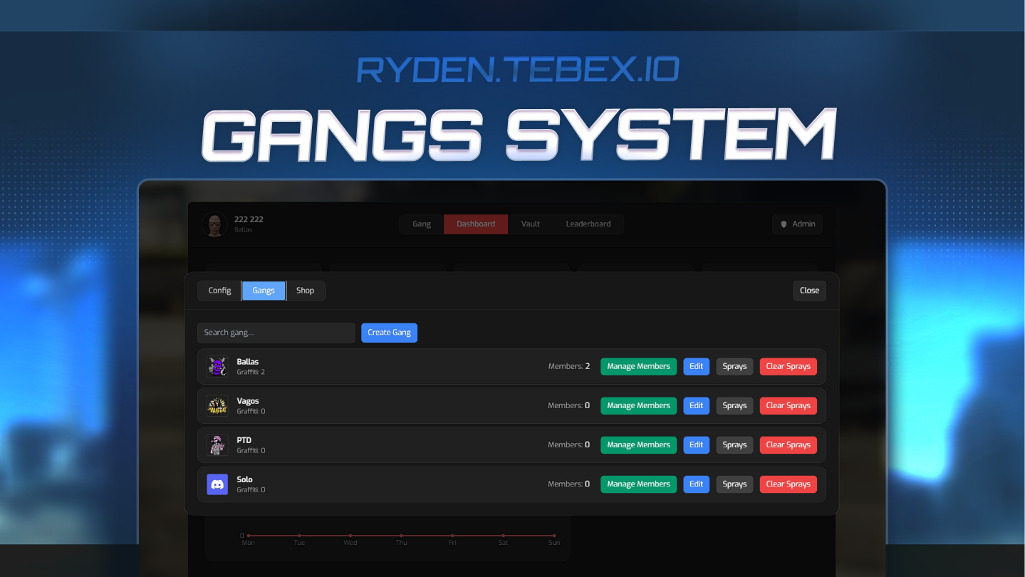 [Gangs System]qbcore qbox ox{ESCROW}
