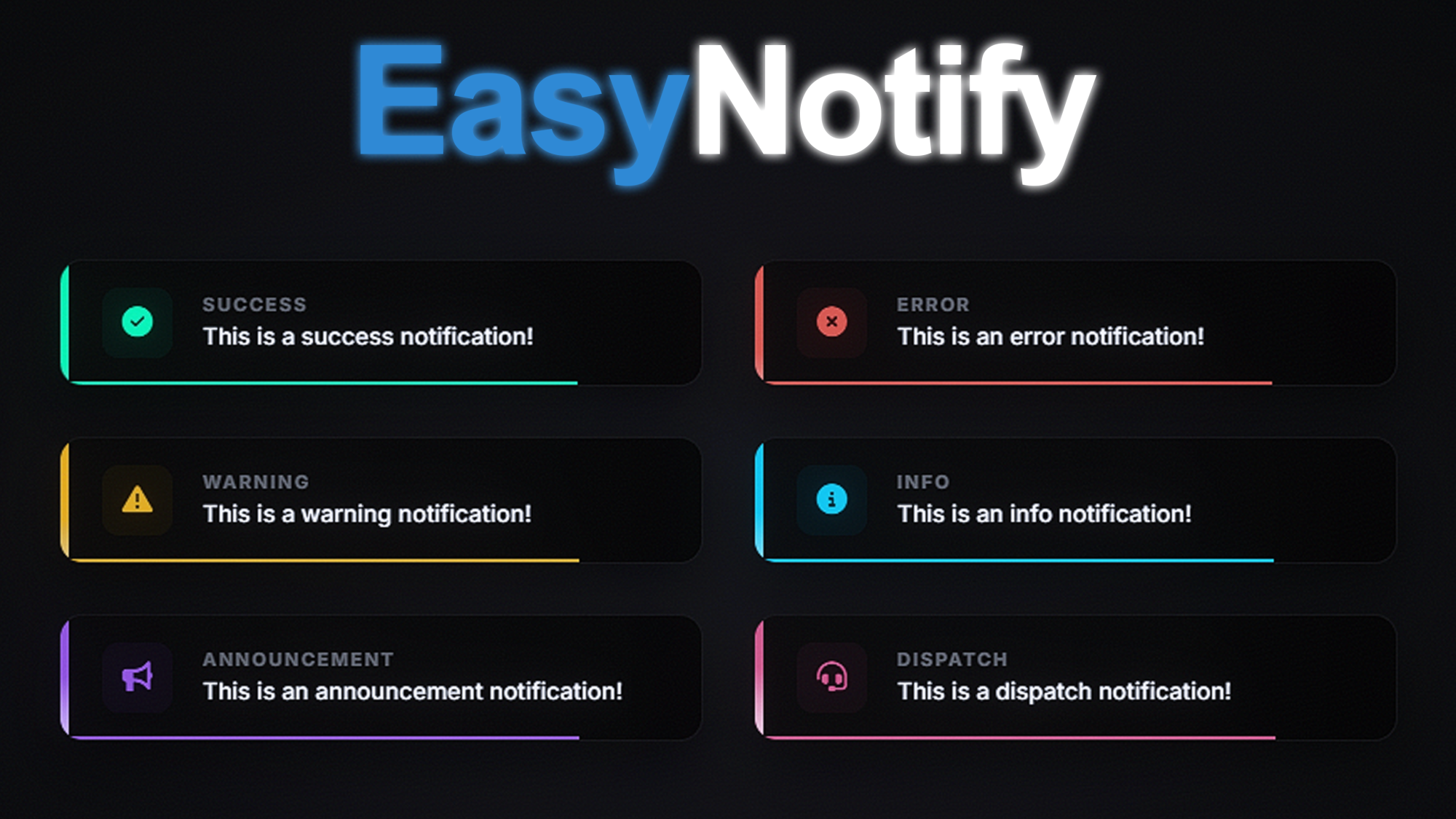 EasyNotify [ESX] [QB] [ND]