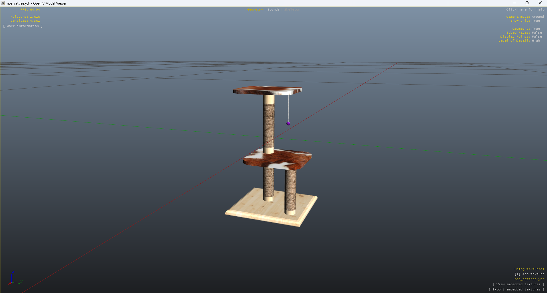 Cat Tree Prop | FiveM Ready | Interior Decoration