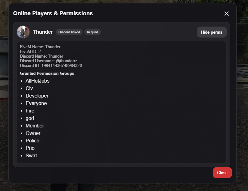Permission System  | Automatic Discord Permission Sync