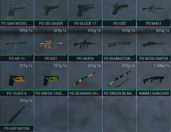 Police Weapon Pack