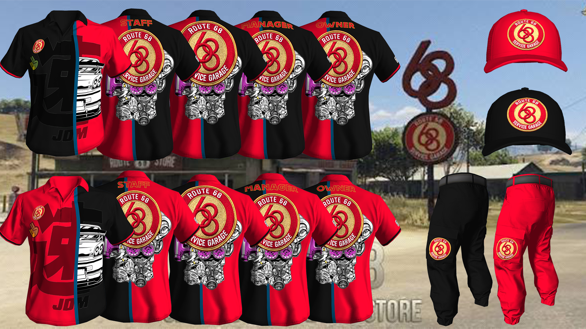 Route 68 Service Garage Uniform [M+F]