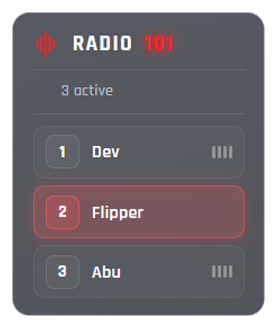 SCS Radio List