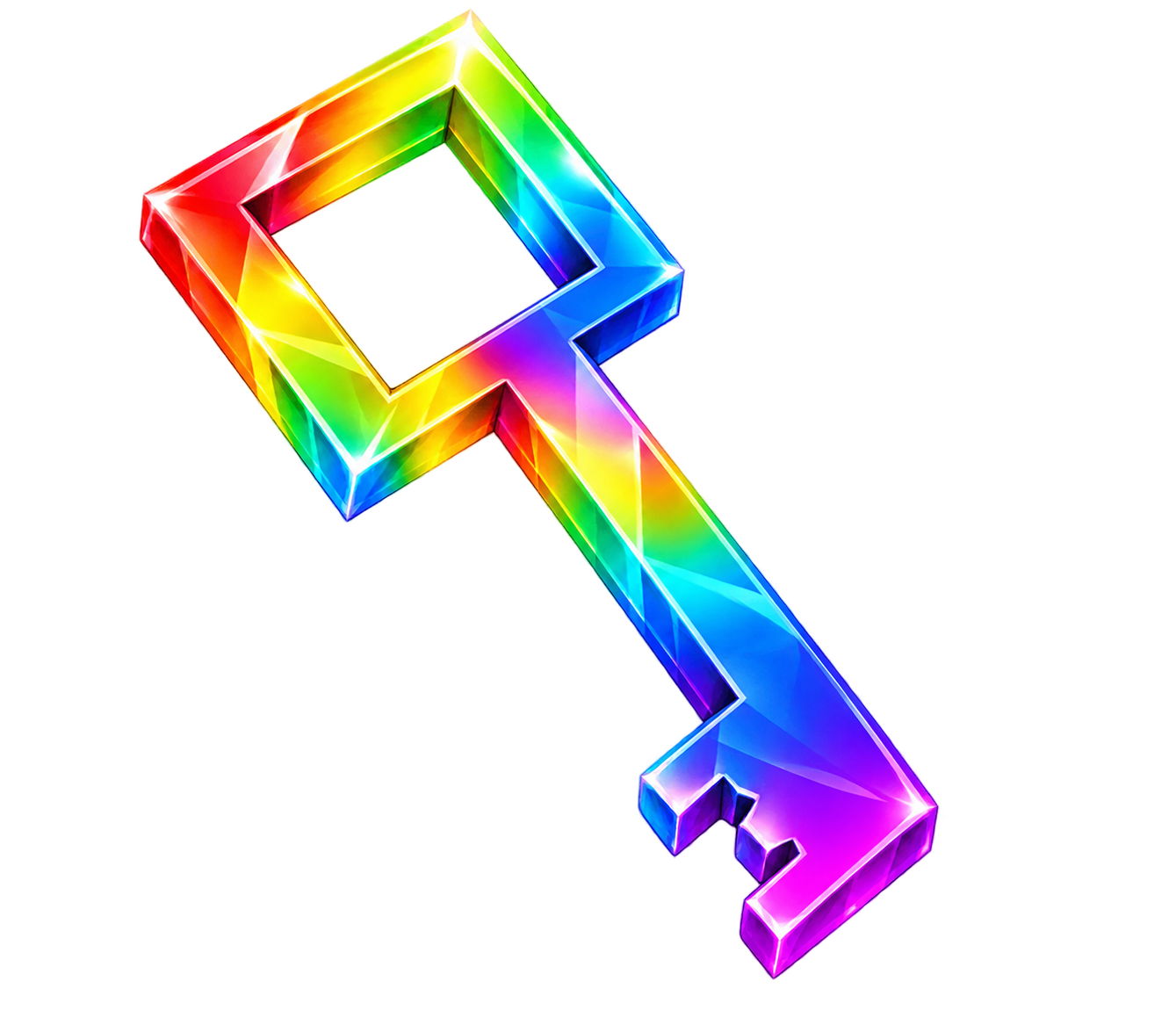 1x Rainbow Key